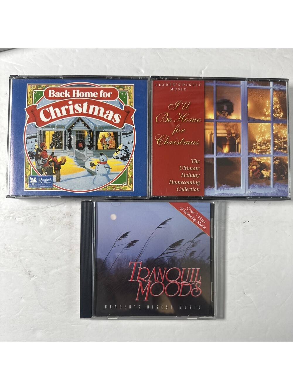 Readers Digest 3 CD Lot I'll Be Home For Christmas Back Home Xmas Holiday 8 Disc